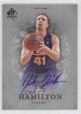 2012-13 SP Authentic Auto Justin Hamilton #49 Auto 0j6