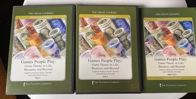 The Great Courses Games People Play Game Theory in Life - DVD & Guidebook - VG
