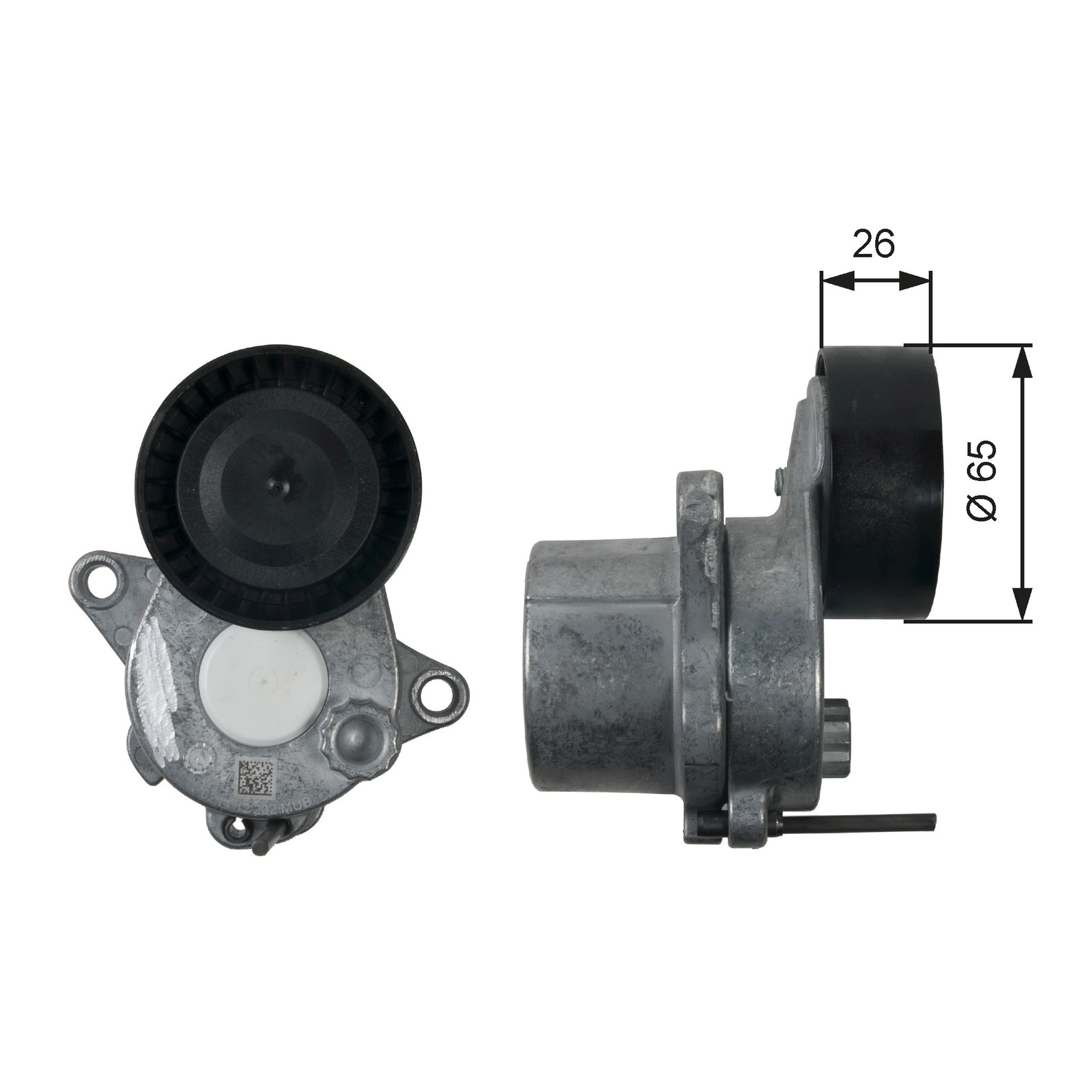 GATES-OE T39196 Belt Tensioner, V-ribbed belt for MERCEDES-BENZ
