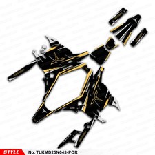 Personalized Racing Graphics Sticker Sheet for TALARIA KOMODO Decal Wrap Design