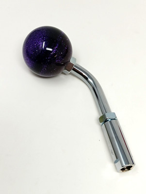Purple metal flake Ball Swirl semi truck shift knob kenworth