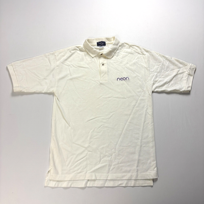 #ad #ad Vintage Dodge Neon Polo Shirt White Sz M USA Vantage Auto Car Promo $39.95