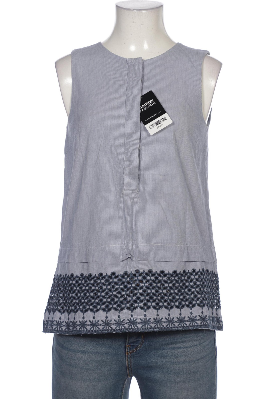 Noa Noa Bluse Damen Oberteil Hemd Hemdbluse Gr. XS Baumwolle Hellblau #ykru6fb