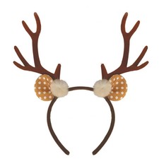 Antler Headband Faun Ears for Women Girls Deer Costume Accessories Deer Antle...