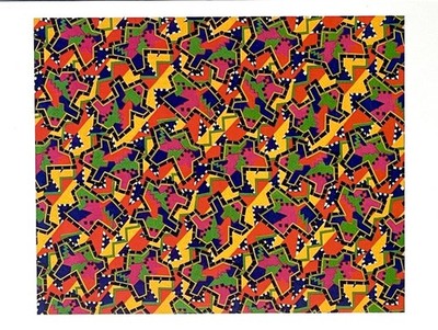Nathalie Du Pasquier MOMA Museum Of Modern Art Postcard - Gabon Textile, 1982