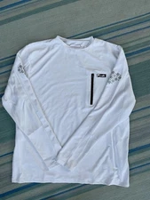 Pelagic AeroFlex Tek Shirt Mens Sleeve Breathable Fishing Shirt White XL