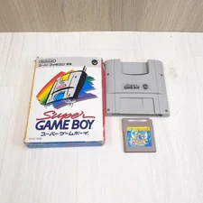 SUPER GAME BOY 1 with box & Gameboy Super Mario Land Super Famicom SHVC-SGB JPN