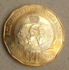 MEXICO 20 Pesos Coin Moneda 1821-2021 Bicentenario De La Independencia Nacional
