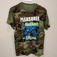OutKast Atliens NEW Camo T Shirt - Size Small - Pleasures Collab