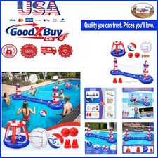 Inflatable Pool Volleyball Set with Basketbal...