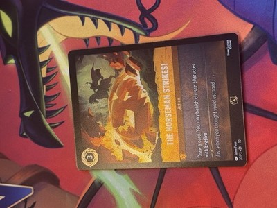 DDcards  Lorcana Whispers In The Well The Horseman Strikes Cold Foil Promo