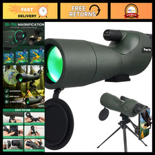 25-75x60 HD Spotting Scope with Tripod Phone Adapter for Hunting Birdwatchin