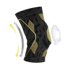 Copper Infused Knee Sleeve with Patella Gel Pad Side Stabilizers Medium