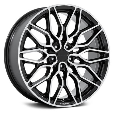 Niche NC277 CALABRIA 5 Wheel 20x9 (20, 5x112, 66.56) Black Single Rim