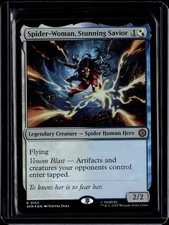 Spider-Woman, Stunning Savior - 152 - SPM - Foil - NM - MTG Magic the Gathering