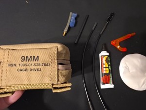 US Marine Issued OTIS Pistol 9MM Cleaning Kit Universal Gun Maintenance System.