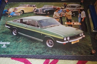 Poster Pubblicitario Vintage Chrysler Sunbeam
