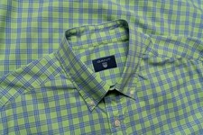 Men Gant Shirt Green Cotton 38 / M / 46
