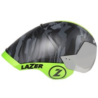 Lazer Wasp Air Triathlon Helmet Black Camo/flash Green Lazer Wasp Air Triathlon Helmet Black Camo/flash Green