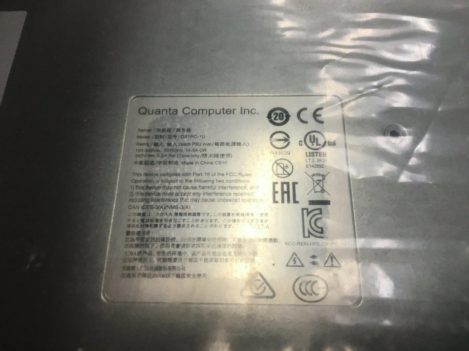 Quanta Computer QuantaGrid D51PC-1U Server w/ 128GB DDR4 & x2 Intel 2609v4 - Image 4 of 4