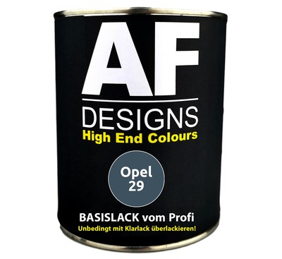 1L Autolack für Opel 29 Monacoblau Metallic Spritzfertig