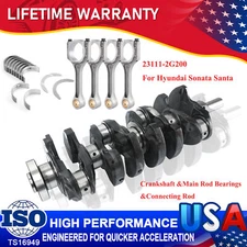 Engine Crankshaft Connecting Rod Bearing Piston Kit For Hyundai Kia Optima 2.4L