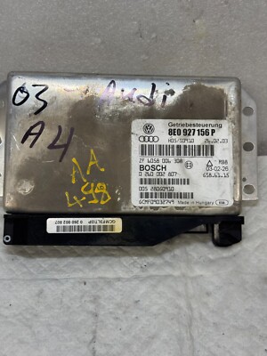 2003 AUDI A4 TRANSMISSION CONTROL MODULE UNIT TCM TCU 8E0 927 156 P OEM ...