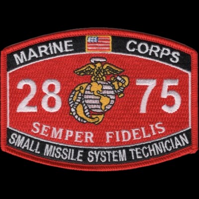 MOS 2875 SMALL MISSILE SYSTEM TECHNICIAN HAT PATCH CAP US MARINES WOW