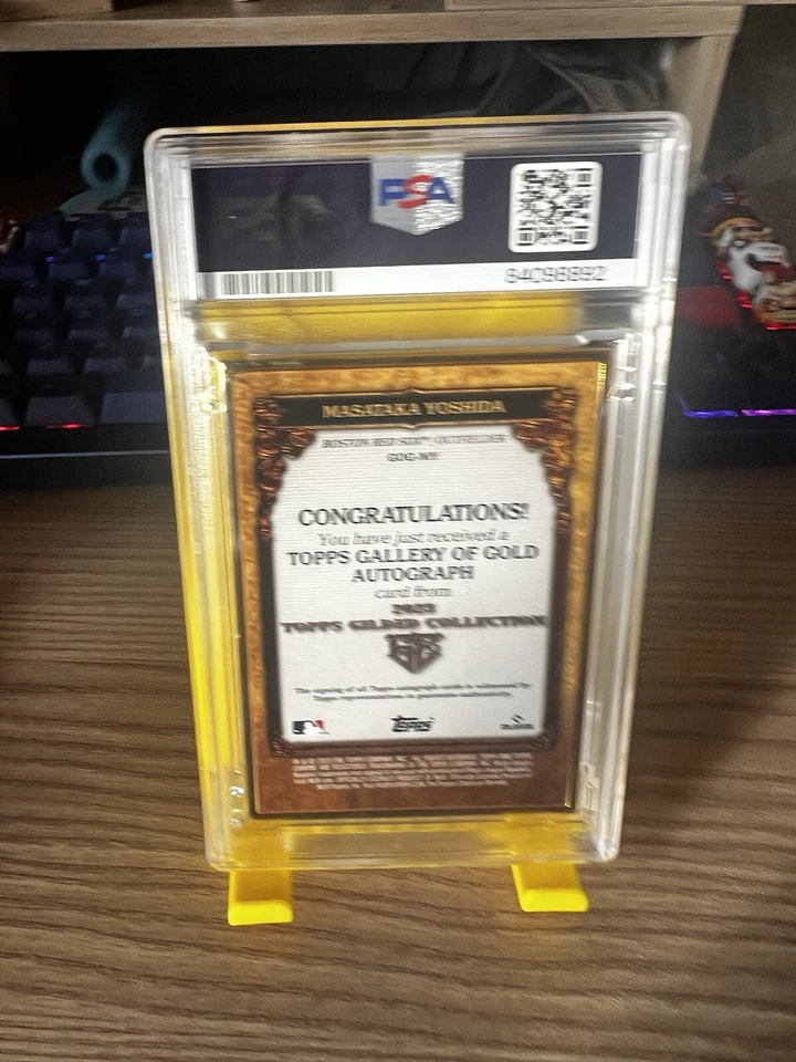 2023 Topps Gilded Collection Masataka Yoshida Gallery of Gold Auto #GOGMY 47/50 - Image 2 of 2