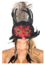 Be Wicked Adult Feather Costume Face Mask