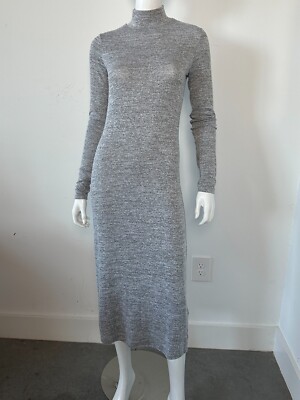 Rag and Bone Turtleneck Knit Dress Heather Grey Size Small Midi | eBay