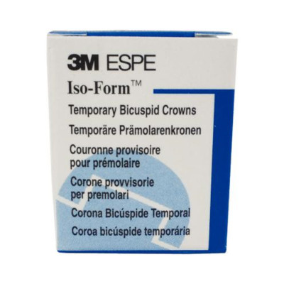 3M ESPE U-75 Iso-Form Tin Silver Alloy Crowns Upper Left 2nd Molar 5/Bx