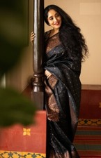 Bollywood Saree Blouse Party Wear Wedding Designer Indian Sari Ethnic Pakistani