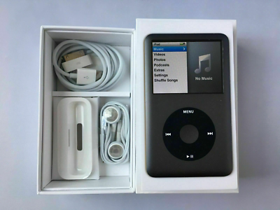 New Apple iPod Classic 7th Generation 160GB Black USB MP3 (Latest