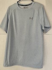 UNDER ARMOUR mens loose heatgear lightblue shirt size large
