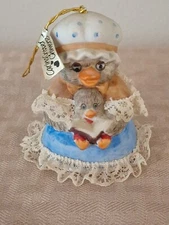 Jasco Caring Critter Chimers Bell Bisque Porcelain Christmas Ornament Goose 