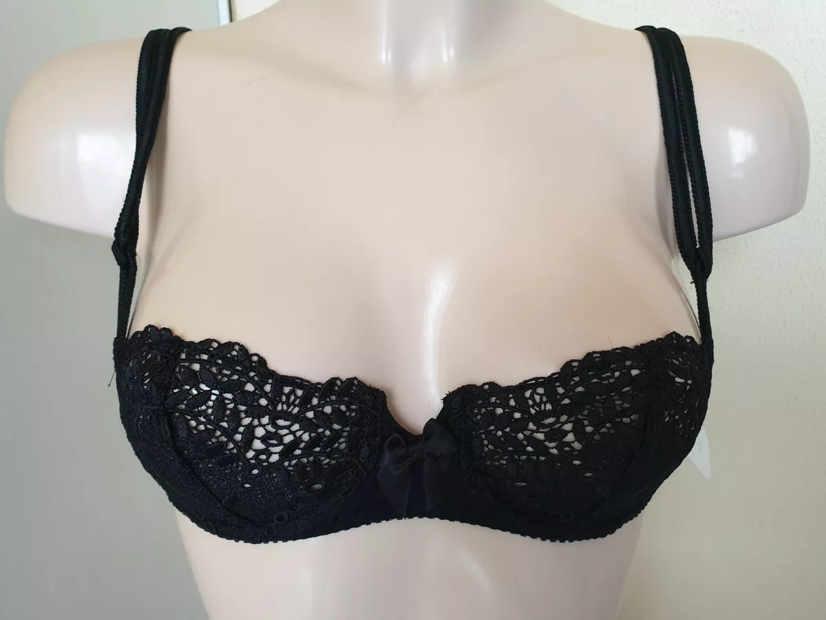 AUBADE SOUTIEN GORGE CORBEILLE TAILLE 80B COULEUR NOIR REF 9114 eBay