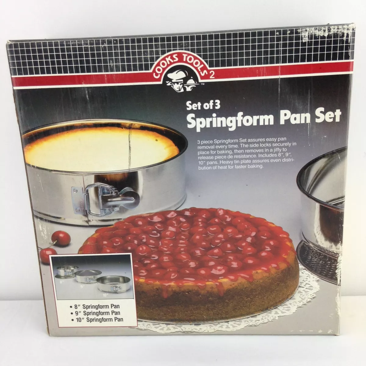 Springform Cake Baking Tin Set - 3 Piece