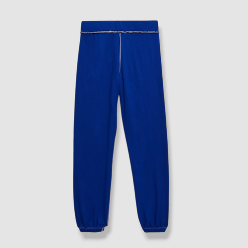 $72 Flowers By Zoe Kids Girls Blue Contrast-Stitch Sweatpants Size 5 - Picture 2 of 4