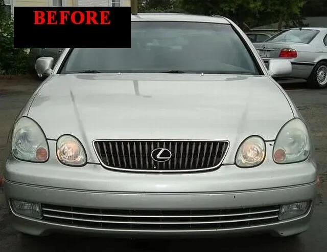 2001 2002 2003 2004 2005 LEXUS GS MOLDURA CROMADA PARA PARRILLA GS300 GS430 300 Foto 3 de 4