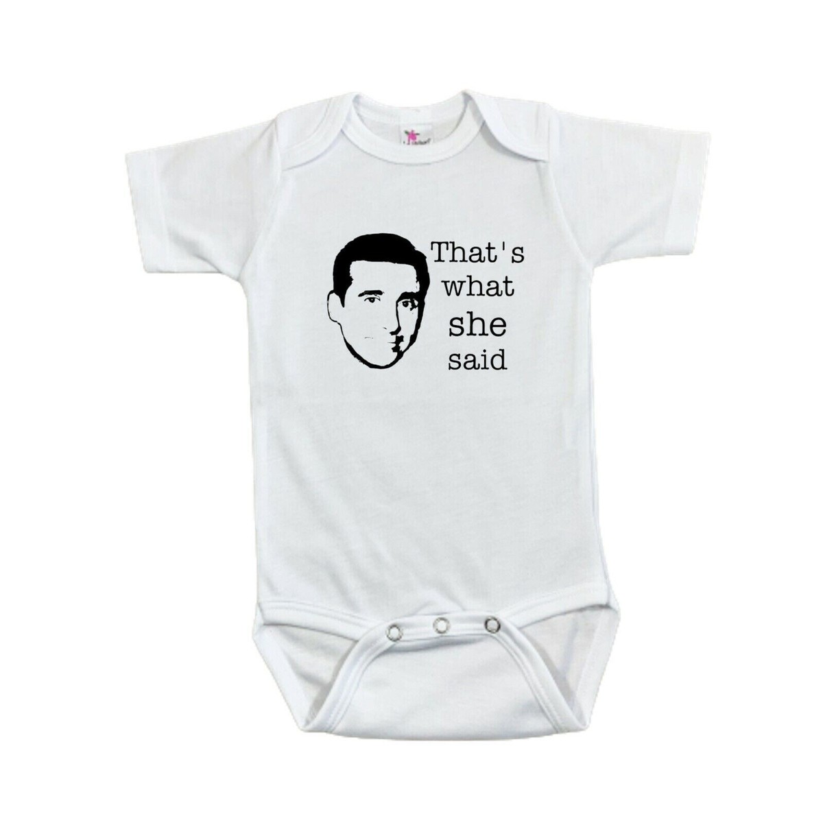 That's What She Said Baby Bodysuit Laughing Giraffe Size 6-12