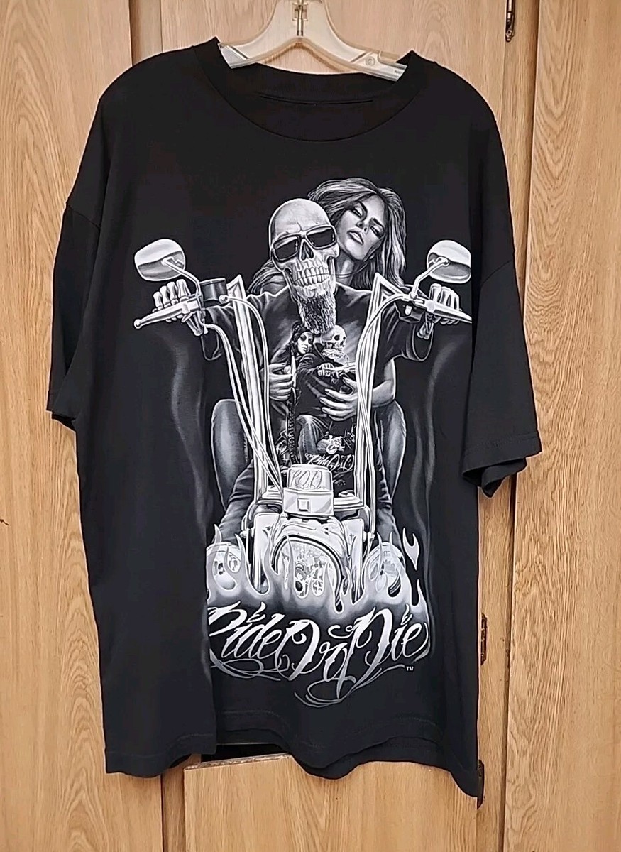Ride Or Die Biker Skull Men's T-Shirt 