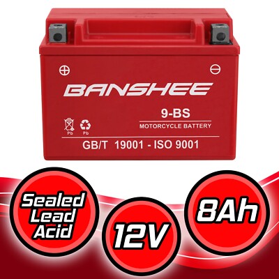 ya♡ Banshee YTX9-BS Battery Compatible with Kawasaki ZX600 Ninja