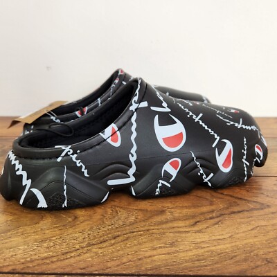バタフライバックル5個セット New Champion Super Meloso Warped Slides Black White Mens Sz 7