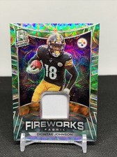 2020 Spectra DIONTAE JOHNSON No. 5 Fireworks Fabric Patch Prizm /25 Green