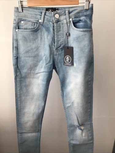Gym King - Jeans strappato azzurro chiaro - Taglia 28 - Nuovo - 24€ - Foto 3 di 12