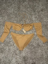 SKIMS Signature Swim Bikini SET Long Sleeve Bikini Top  Bottoms NWT