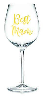 Best Mam - Vinyl Aufkleber Aufkleber Etikett für Glas, Tassen, Flasche, Muttertag.