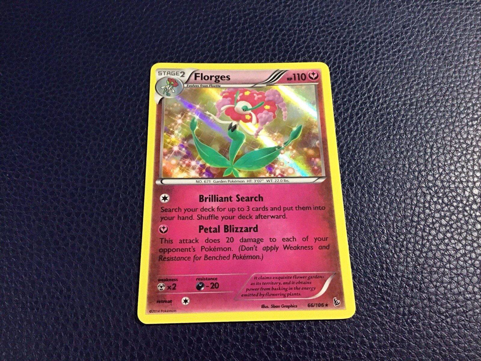 FLORGES  Pokemon FLORGES 66/106 Holo XY2  NM+