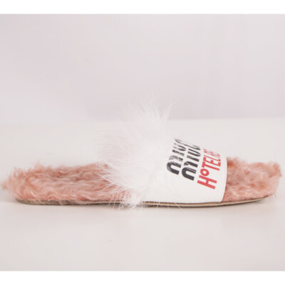 Miu Miu ミュウミュウ Y2K フェイクファー付シルクスカート サイズ40 Miu Miu ミュウミュウ Y2K フェイクファー付シルクスカート サイズ40